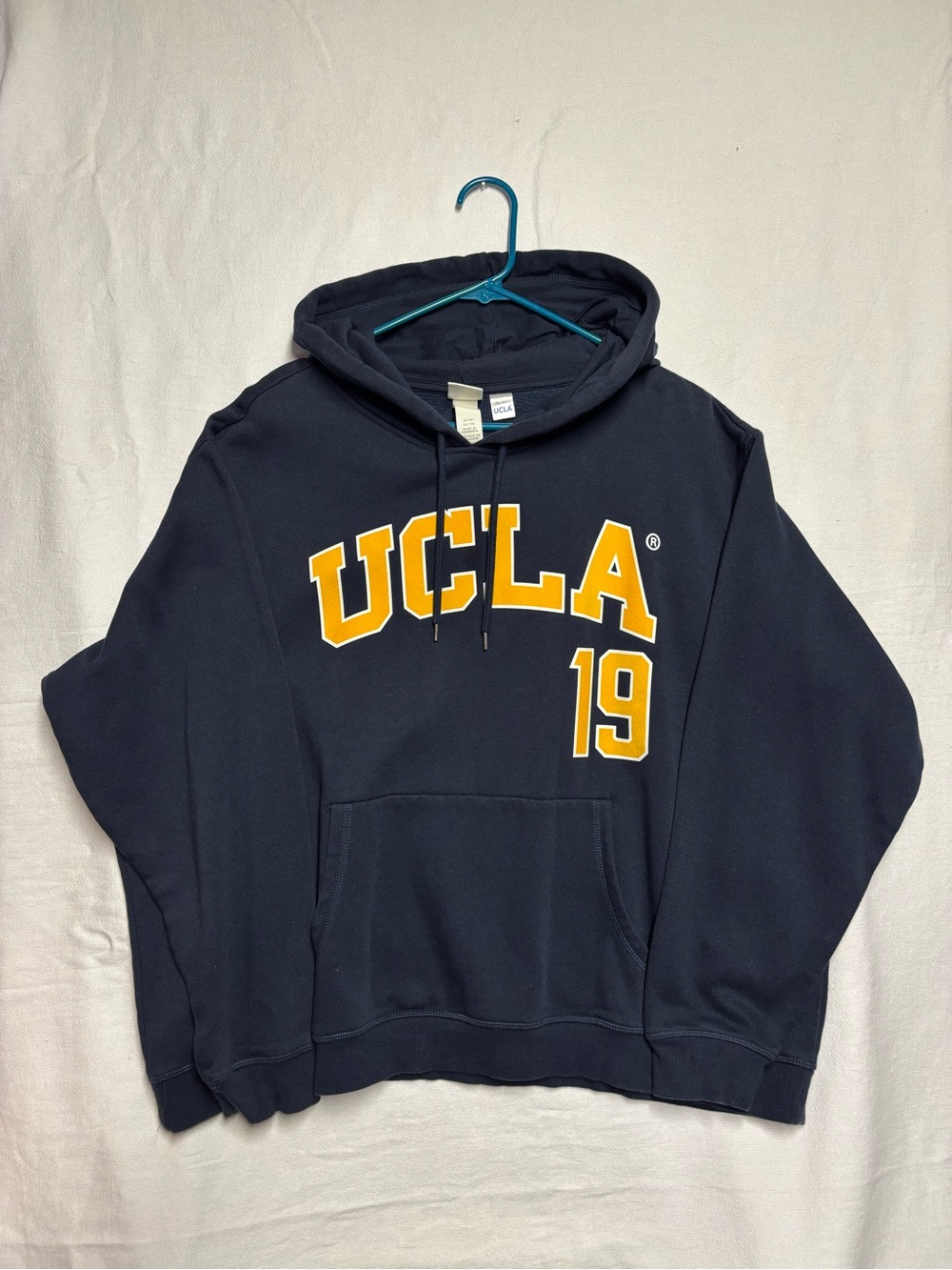 H&M Navy UCLA 19 Crewneck Sweatshirt with Gold Lettering